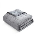Tyngdedyne med grå Sherpa-fleece 7 kg